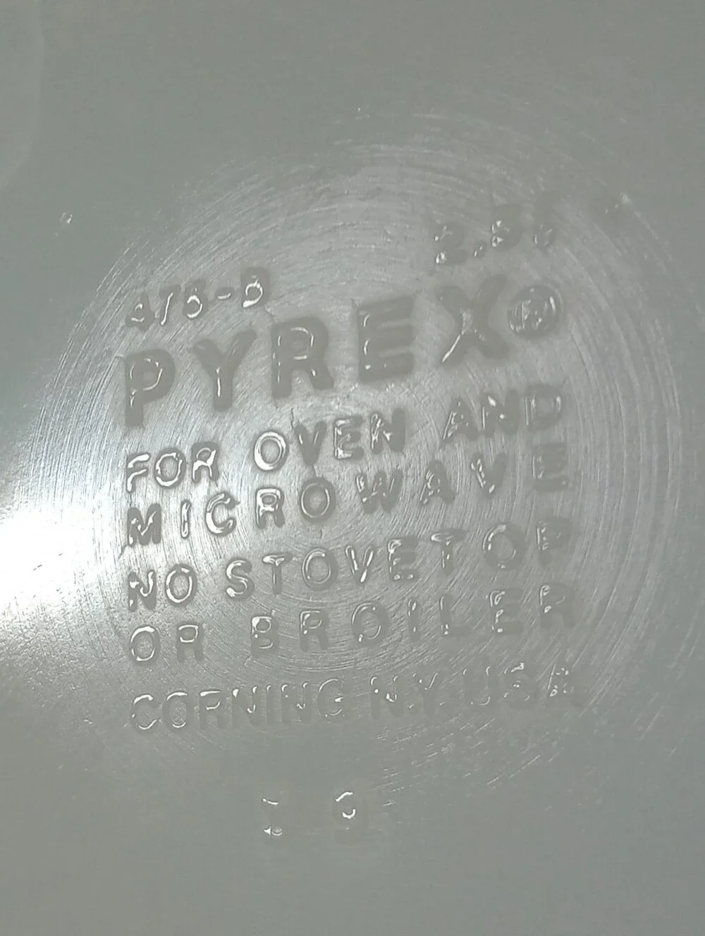 Vintage Pyrex 2.5 Qt Horizon Blue Glass Baking Serving Dish Bowl USA